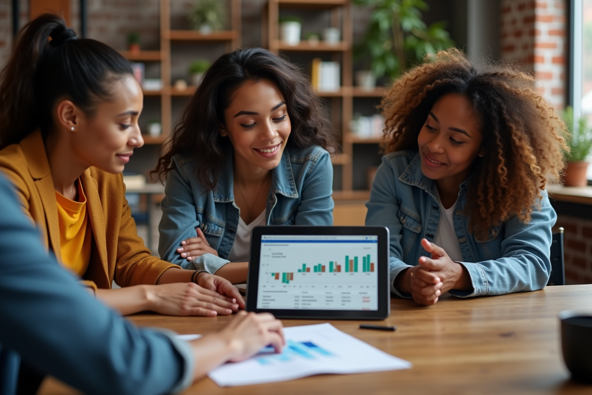 Groupe de jeunes adultes discutant d